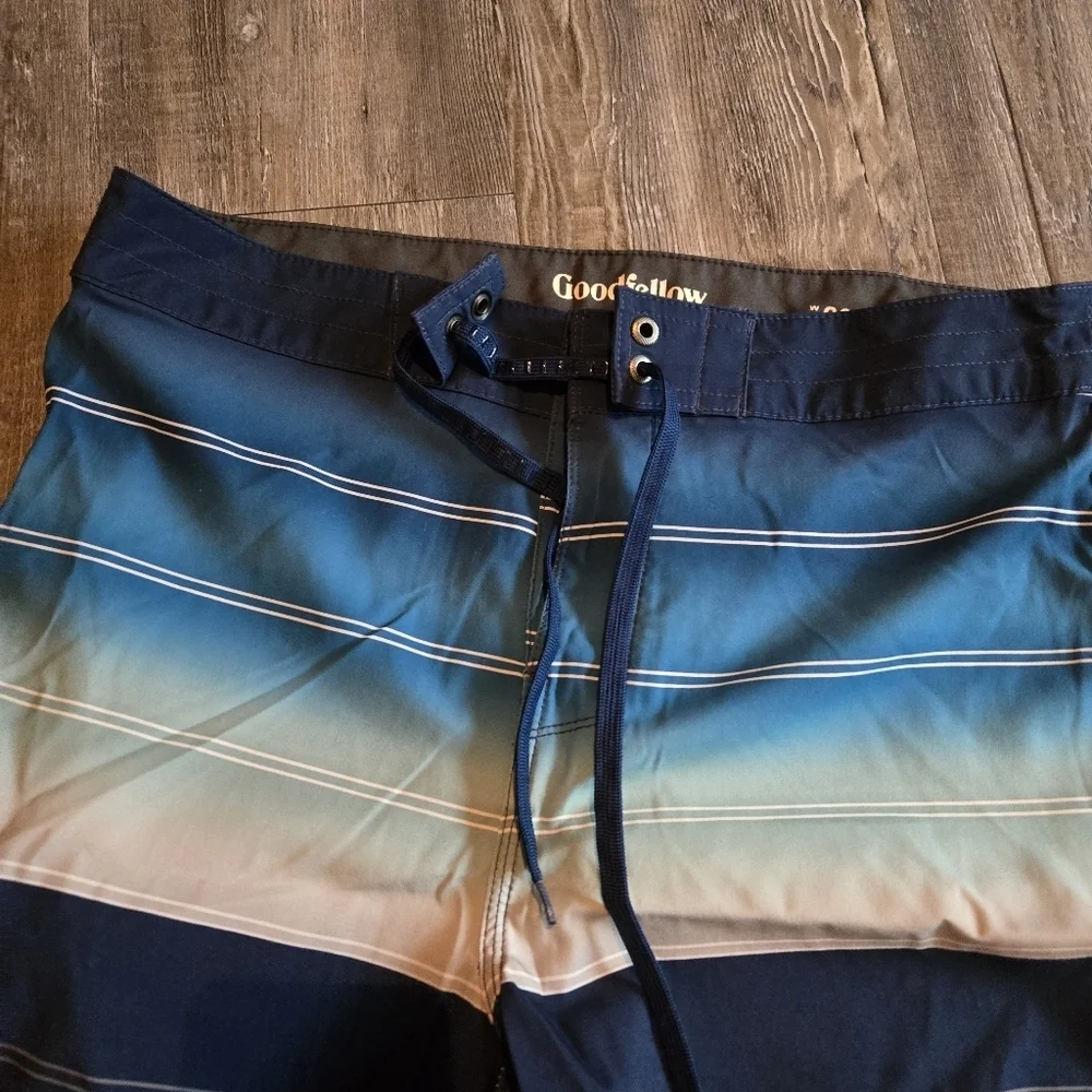 Men's Blue Gradient Swim Shorts